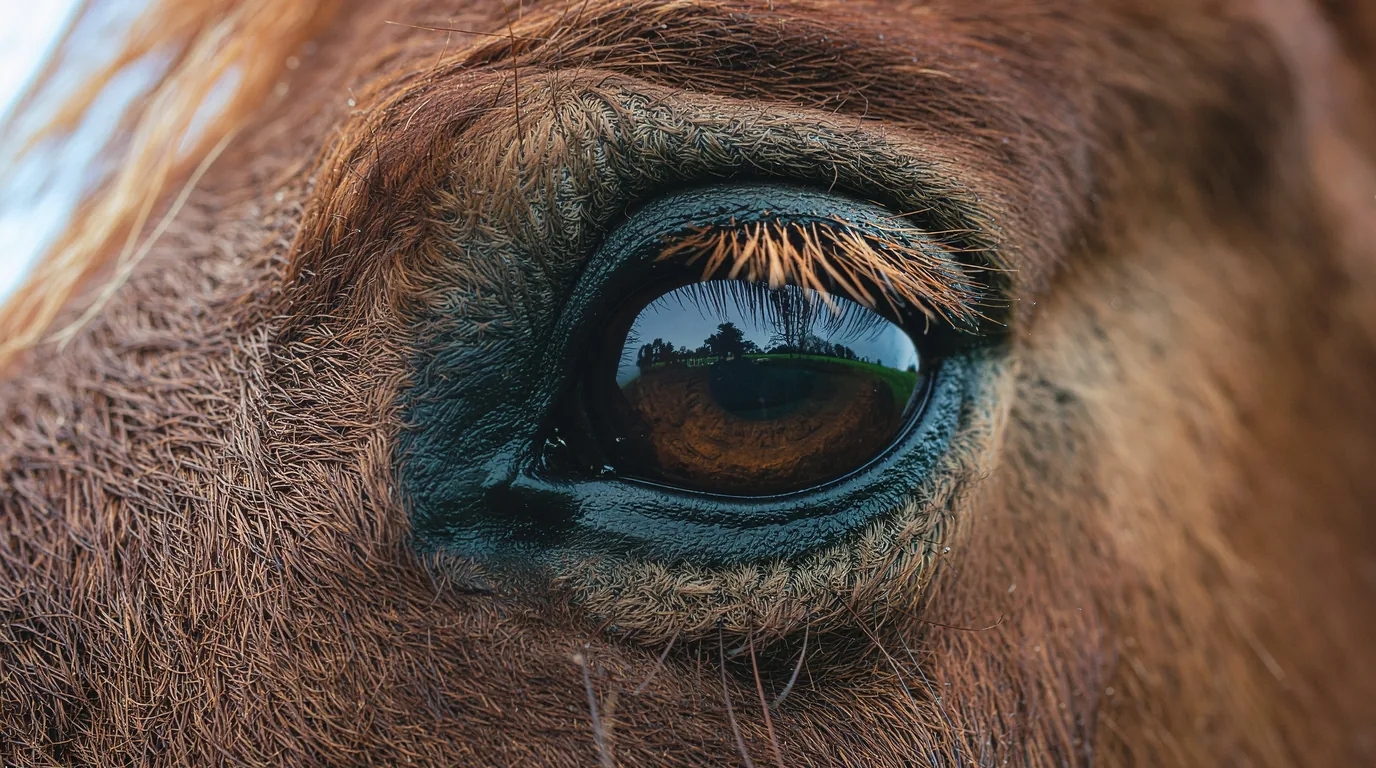 Un regard de cheval au Les Écuries de la Gartempe, Saint-Sornin-la-Marche